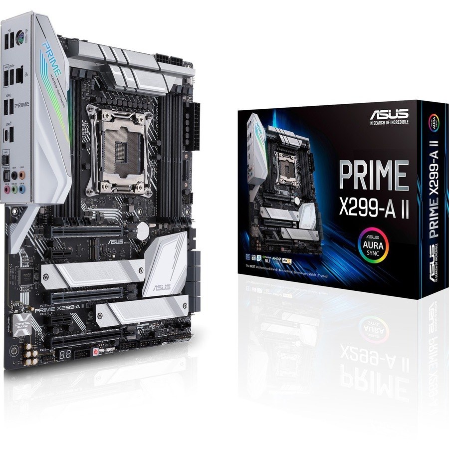 Asus Prime X299-A II Desktop Motherboard - Intel X299 Chipset - Socket R4 LGA-2066 - Intel Optane Memory Ready - ATX