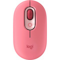 Logitech POP Mouse Mouse - Bluetooth - USB - Optical - 4 Button(s) - 2 Programmable Button(s) - Heartbreaker, Rose
