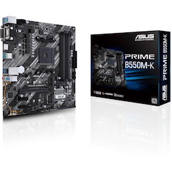 Asus Prime B550M-K Desktop Motherboard - AMD B550 Chipset - Socket AM4 - Micro ATX