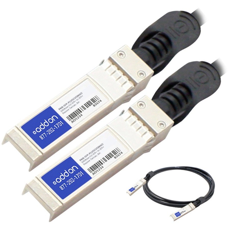 AddOn Palo Alto Networks PAN-SFP-PLUS-CU-5M Compatible TAA Compliant 10GBase-CU SFP+ to SFP+ Direct Attach Cable (Passive Twinax, 5m)