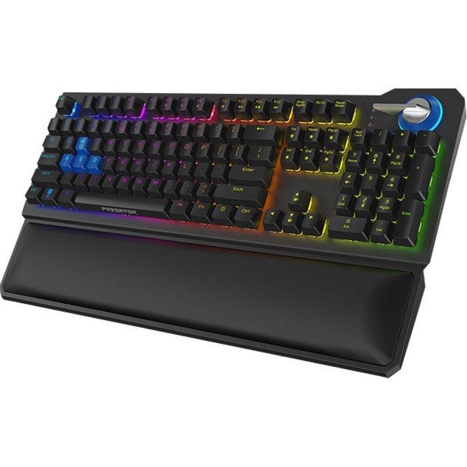 Predator Aethon PKW120 Gaming Keyboard - Cable Connectivity - USB Interface - RGB LED - Black