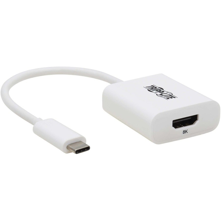 Tripp Lite USB-C to HDMI Adapter (M/F) - 8K 60 Hz, HDR, 4:4:4, HDCP 2.3, White