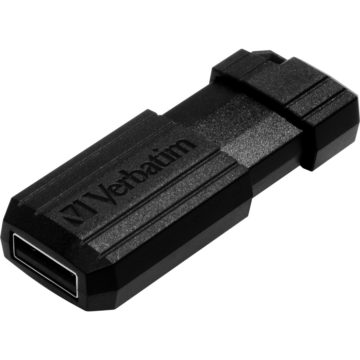 Verbatim PinStripe 128 GB USB 2.0 Flash Drive - Black