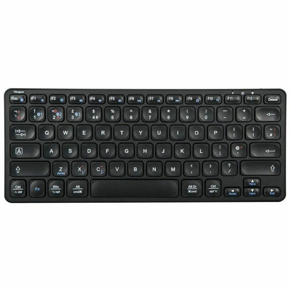 Targus Keyboard - Wireless Connectivity - Spanish - QWERTY Layout - Black