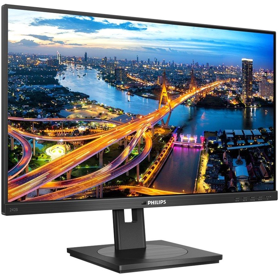 Philips 242B1 24" Class Full HD LCD Monitor - 16:9 - Textured Black