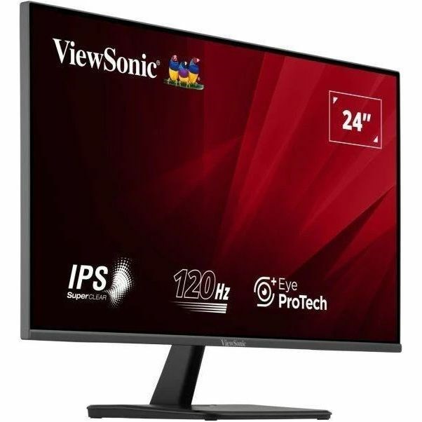 ViewSonic VA2456A-MHD 24 Inch IPS 1080p Monitor with 120Hz, Eye Care, HDMI, DisplayPort, and VGA Inputs for Home and Office