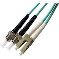 Axiom LC/ST Multimode Duplex OM4 50/125 Fiber Optic Cable 0.5m