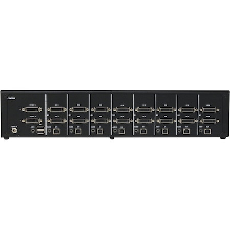 Black Box NIAP 3.0 Secure 8-Port Dual-Head DVI-I KVM Switch, CAC