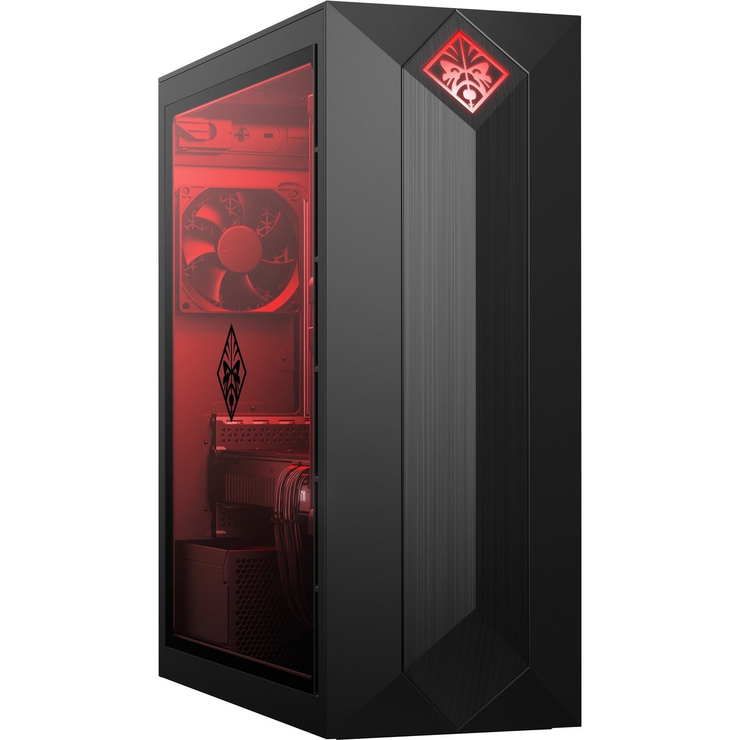 HP OMEN Obelisk 875-1000 875-1008na Gaming Desktop Computer - Intel Core i7 9th Gen i7-9700K - 16 GB - 2 TB HDD - 512 GB SSD - Shadow Black, Dark Chrome