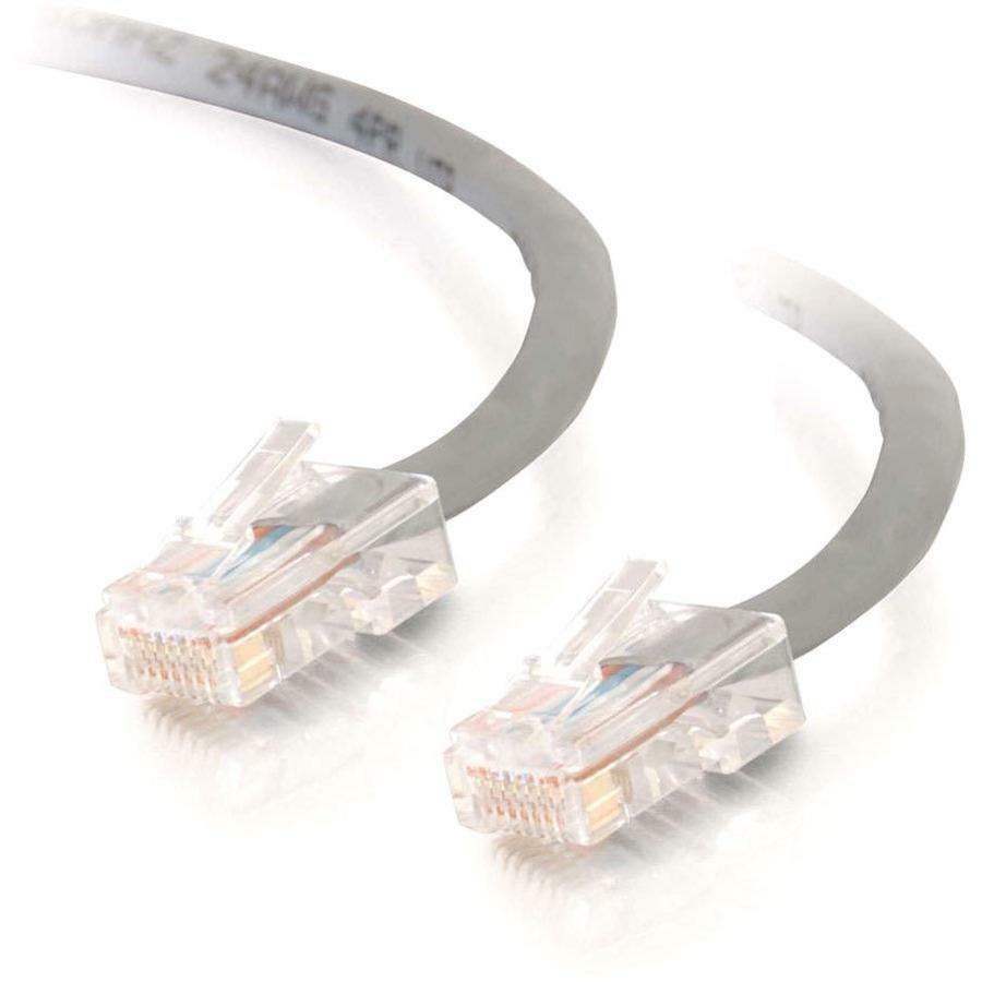 C2G-10ft Cat5e Non-Booted Crossover Unshielded (UTP) Network Patch Cable - Gray