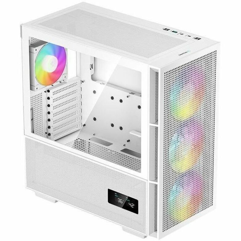 Deepcool CH560 Digital Atx Case, Airflow, 3 PWM 140MM Argb Fans, White