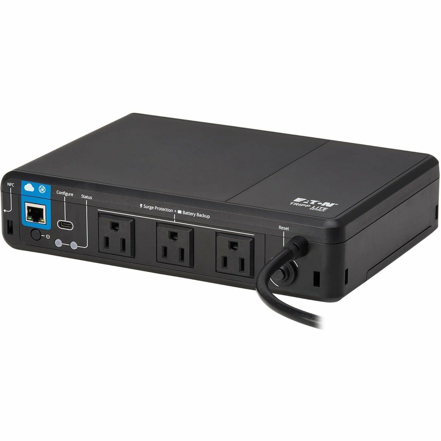 Eaton Tripp Lite Series 350VA 210W 120V Standby Cloud-Connected UPS with Remote Monitoring - 3 NEMA 5-15R Outlets (Surge + Battery Backup), 5-15P Plug, Desktop