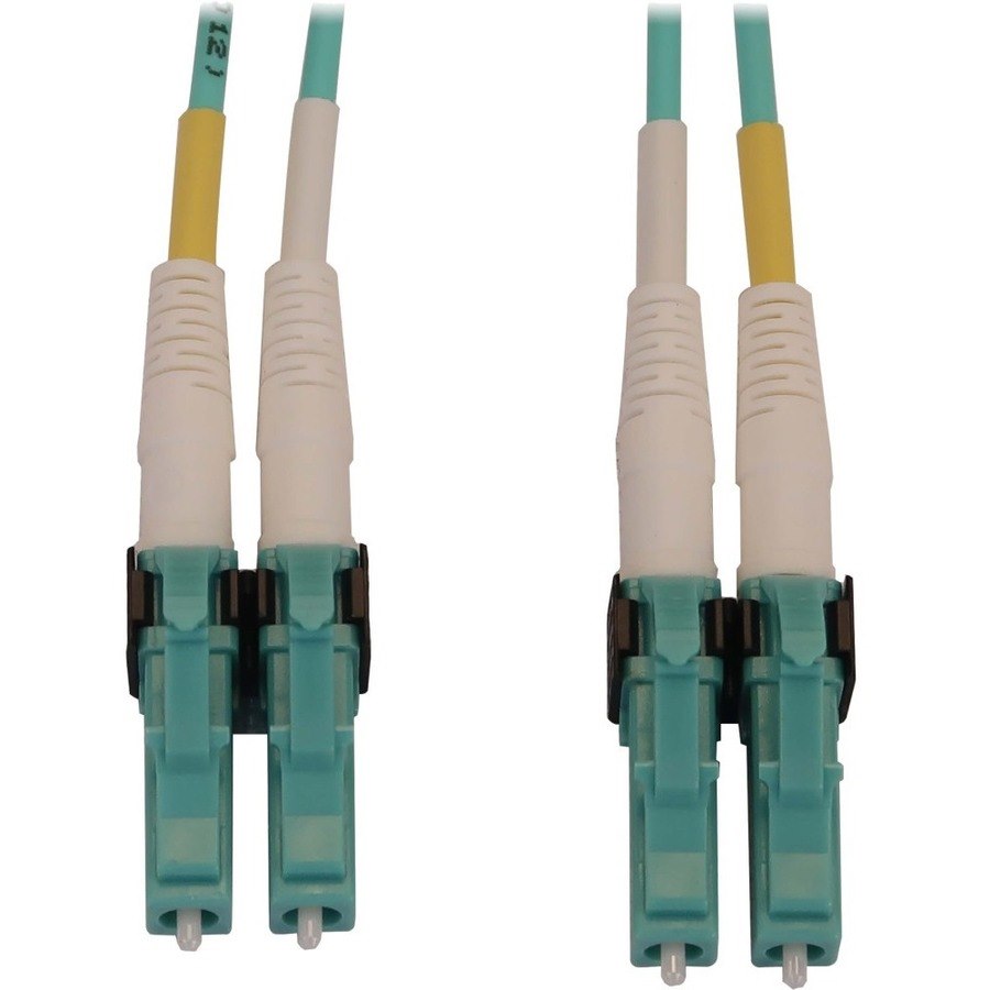 Eaton Tripp Lite Series 400G Multimode 50/125 OM4 Switchable Fiber Optic Cable (Duplex LC-PC M/M), LSZH, Aqua, 3 m (9.8 ft.)