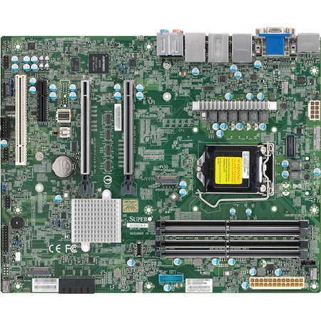 Supermicro X12SCA-F Workstation Motherboard - Intel W480 Chipset - Socket LGA-1200 - ATX