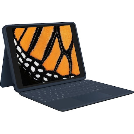 Logitech Rugged Combo 3 Rugged Keyboard/Cover Case Apple iPad (8th Generation), iPad (7th Generation) Tablet - Blue
