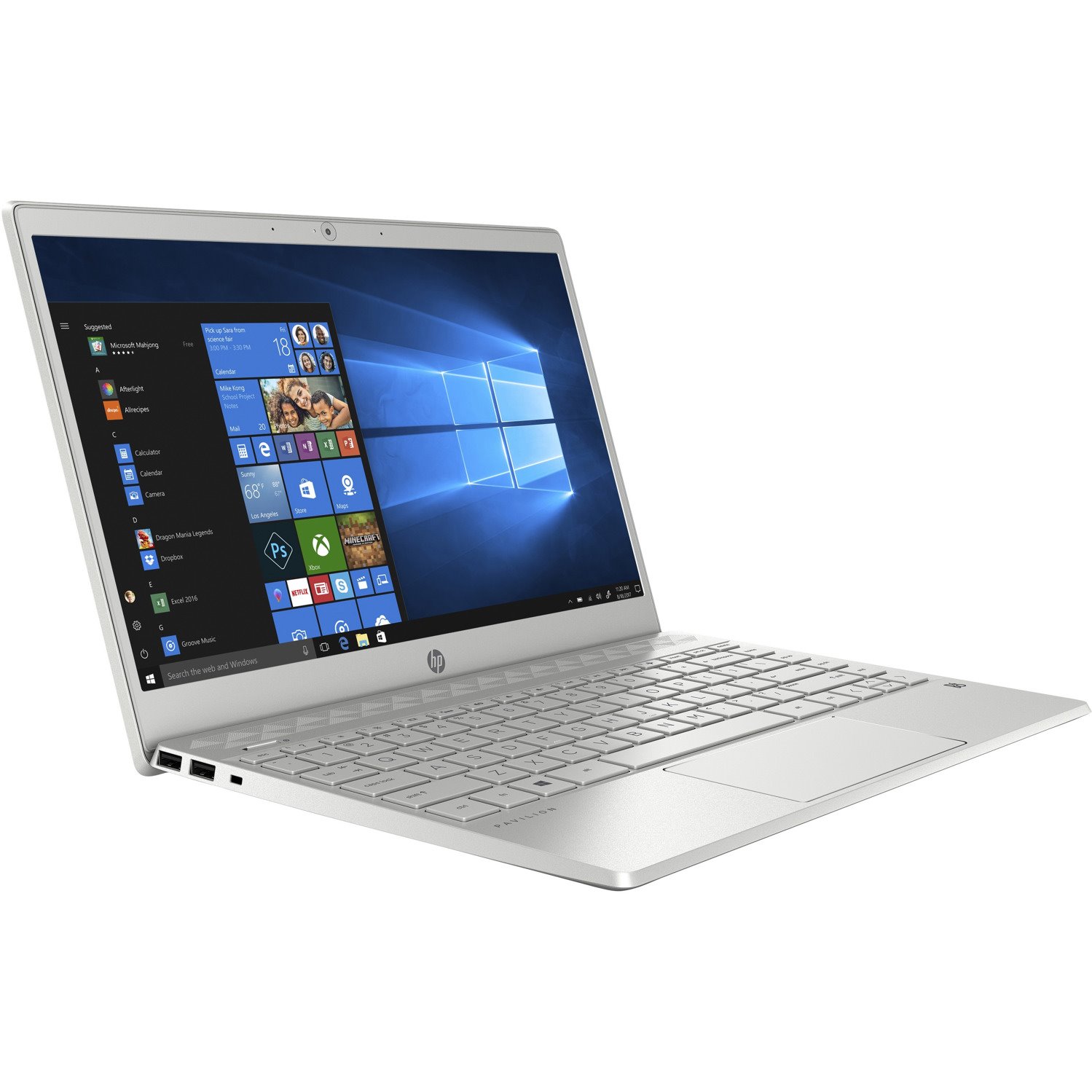 HP Pavilion 13-an1000 13-an1005na 33.8 cm (13.3") Notebook - Full HD - Intel Core i5 10th Gen i5-1035G1 - 8 GB - 512 GB SSD - Natural Silver, Aluminium