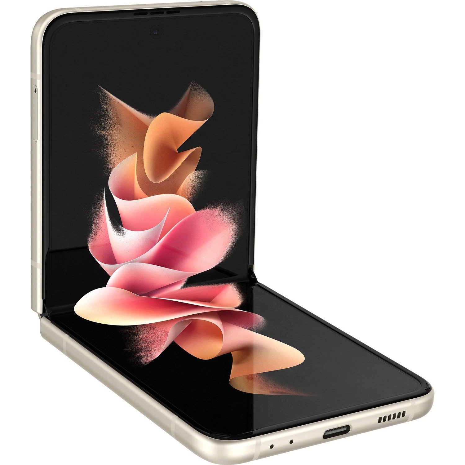 Samsung Galaxy Z Flip3 5G SM-F711B 256 GB Smartphone - 17 cm (6.7") Yes Dynamic AMOLED Full HD Plus 1080 x 2640 - Kryo 680Single-core (1 Core) 2.84 GHz + Kryo 680 Triple-core (3 Core) 2.42 GHz + Kryo 680 Quad-core (4 Core) 1.80 GHz) - 8 GB RAM - Android 11 - 5G - Cream