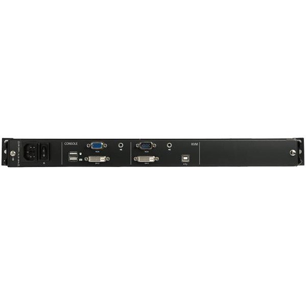 StarTech.com Dual Rail Rackmount KVM Console HD 1080p - DVI/VGA KVM w/17" LCD Monitor - 1U LCD KVM Server Rack Drawer w/Cables USB Support