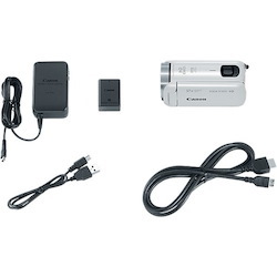 Canon VIXIA HF R800 Digital Camcorder - 3" LCD Touchscreen - CMOS - Full HD - White