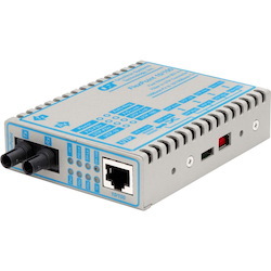 FlexPoint 10/100 Ethernet Fiber Media Converter RJ45 ST Single-Mode 30km