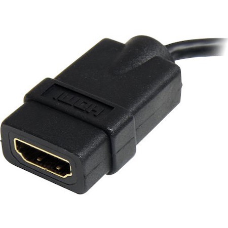 StarTech.com Micro HDMI to HDMI Adapter Dongle, 4K High Speed Micro HDMI to HDMI Converter, Micro HDMI Type-D Device to HDMI TV/Display
