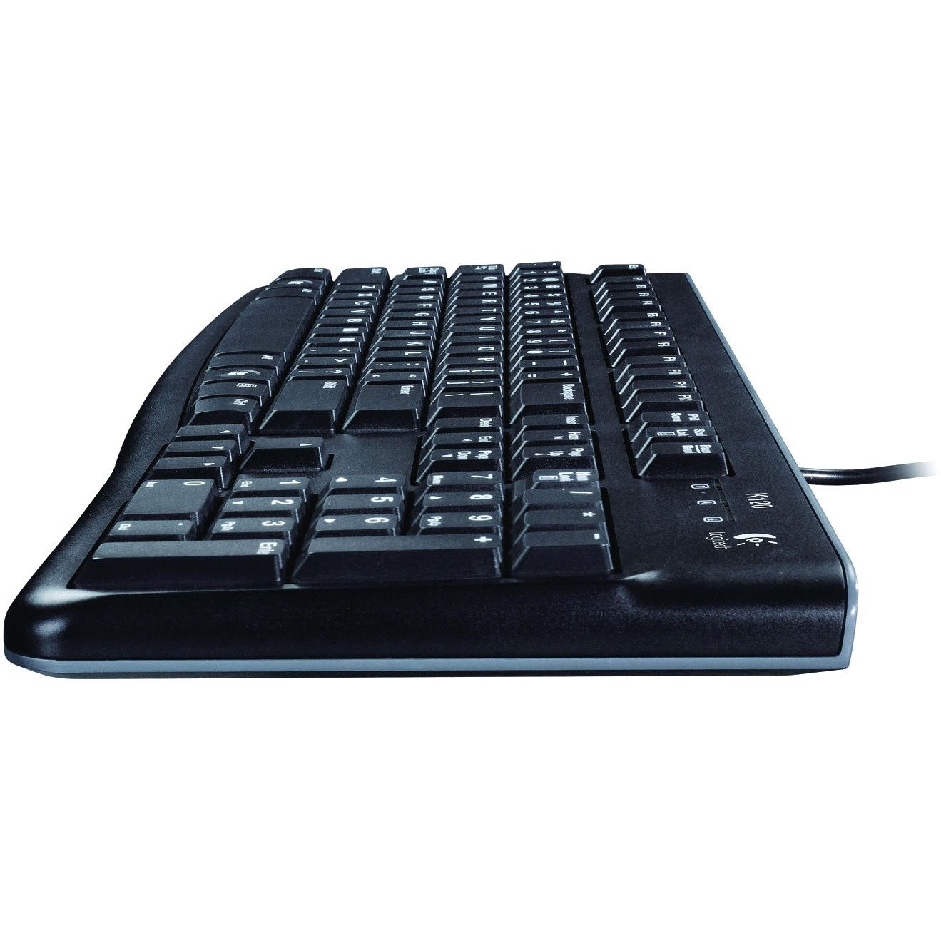 Logitech K120 Keyboard - Cable Connectivity - USB Interface - Turkish - QWERTY Layout - Black