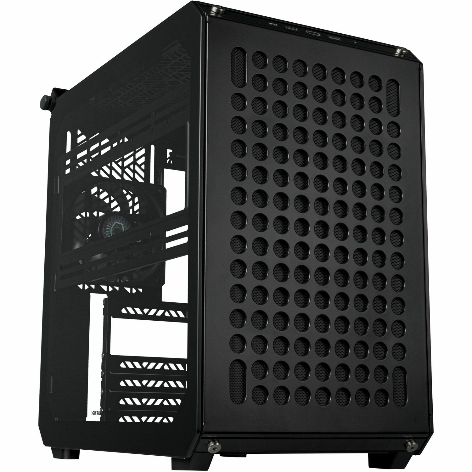 Cooler Master Qube 500 Q500-KGNN-S00 Gaming Computer Case - EATX, ITX, Micro ATX, ATX Motherboard Supported - Mid-tower - Steel, Glass, Plastic, Tempered Glass - Black