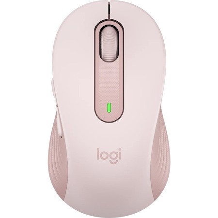 Logitech Signature M650 Mouse - Bluetooth/Radio Frequency - USB - Optical - 5 Button(s) - 5 Programmable Button(s) - Rose