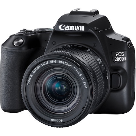 Canon EOS 200D Mark II 24.1 Megapixel Digital SLR Camera with Lens - 18 mm - 55 mm
