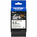 Brother HSe-221E Heat Shrink Tube Tape Cassette - Black on White, 9.0mm wide