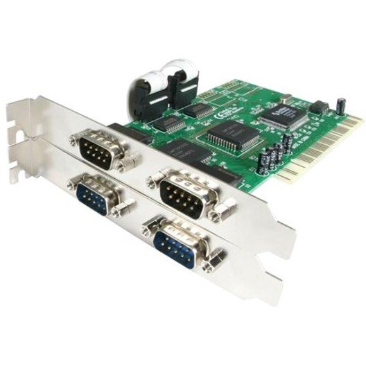 StarTech.com 4 Port PCI RS232 Serial adapter card - PCI - serial - 4 ports
