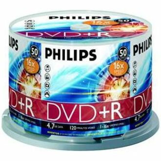 Philips DR4S6B50F/00 DVD Recordable Media - DVD+R - 16x - 4.70 GB - 50 Pack Spindle