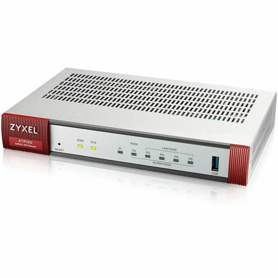 ZYXEL ZyWALL ATP100 Network Security/Firewall Appliance - 1 Year Security GOLD Pack