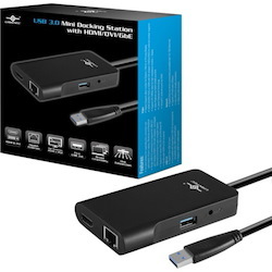 Vantec USB 3.0 Mini Docking Station with HDMI/DVI/GbE