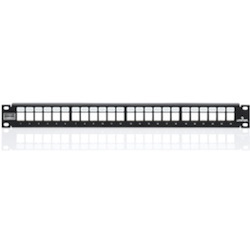 Leviton QuickPort 4S255-S24 Shielded 24-Port Blank Patch Panel