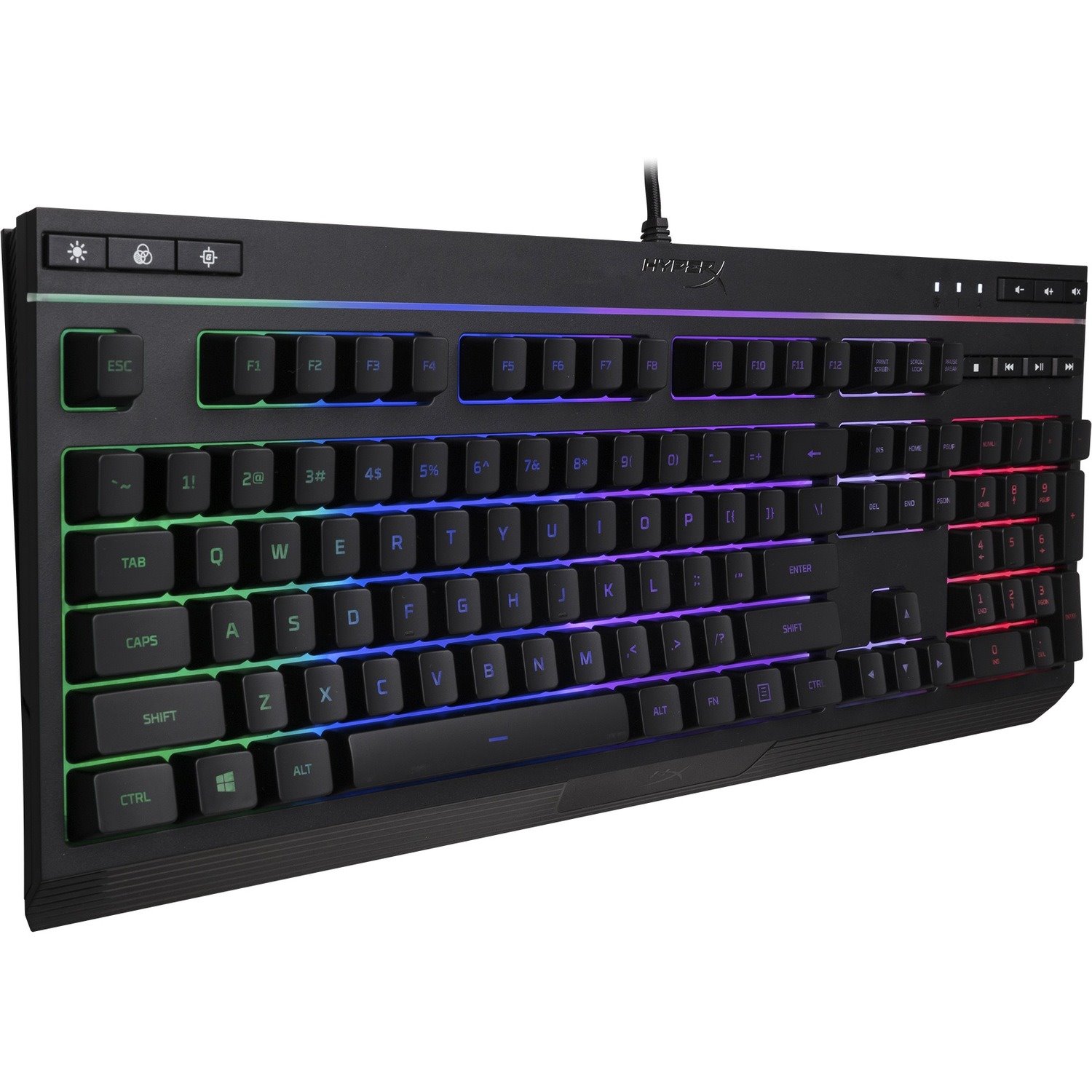 HyperX Alloy Core RGB Keyboard - Cable Connectivity - USB 2.0 Interface - English (US) - Black