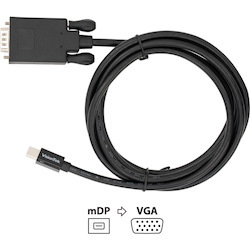 VisionTek Mini DisplayPort to VGA 2 Meter Cable (M/M)