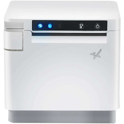 Star Micronics Star Micronices mC-Print3, Thermal, WLAN, Ethernet (LAN), USB, Lightning, CloudPRNT - 3" Receipt Printer - 250mm/sec - Monochrome - Auto Cutter - White Color - External Power Supply Included