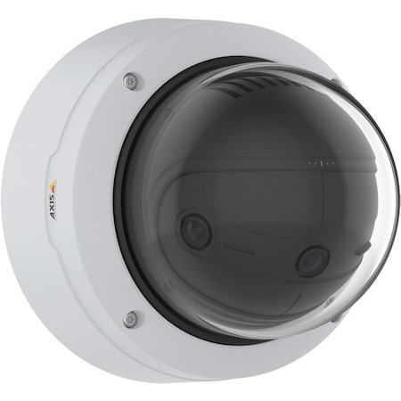 AXIS Panoramic P3818-PVE 13 Megapixel Outdoor 4K Network Camera - Color - Dome - White - TAA Compliant