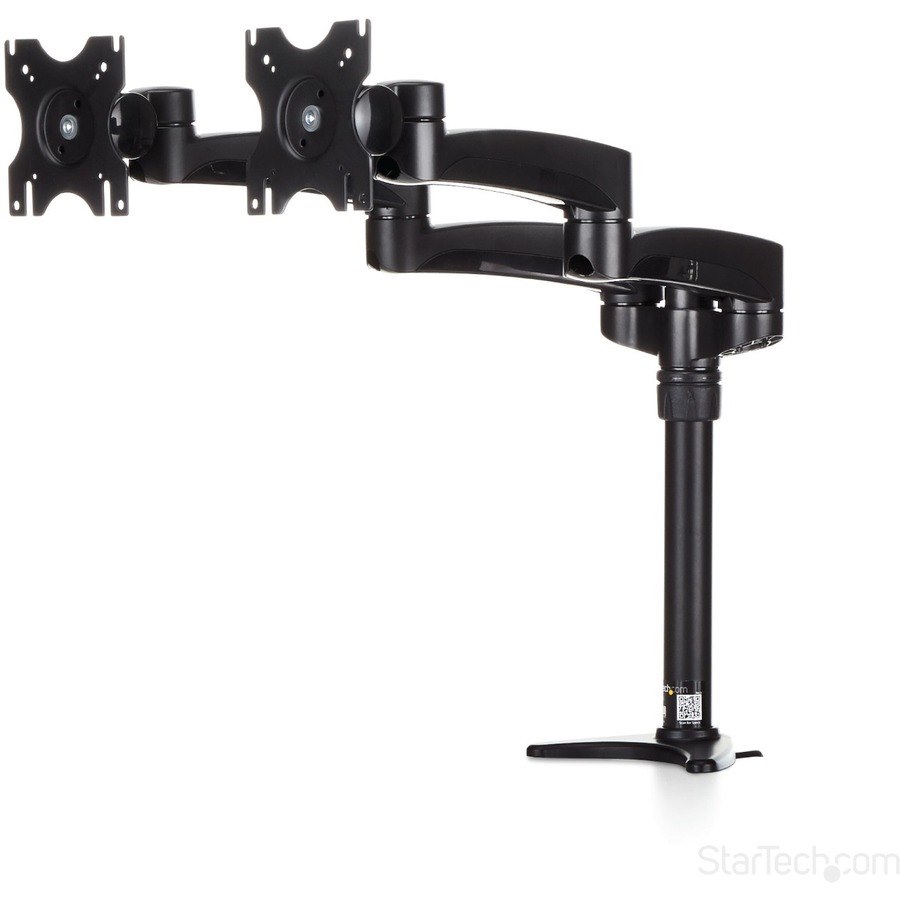 StarTech.com Dual Monitor Arm - Height Adjustable, Desk Surface or Grommet Mount for Two Displays with Cable Management