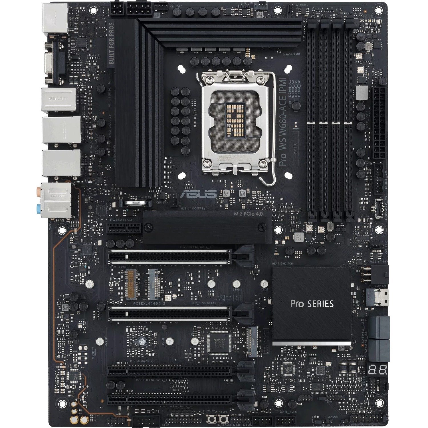 Asus Pro Workstation Motherboard - Intel W680 Chipset - Socket LGA-1700 - ATX