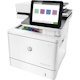 HP LaserJet M578c Laser Multifunction Printer-Color-Copier/Fax/Scanner-40 ppm Mono/Color Print-1200x1200 Print-Automatic Duplex Print-80000 Pages Monthly-650 sheets Input-Color Scanner-600 Optical Scan-Monochrome Fax-Gigabit Ethernet