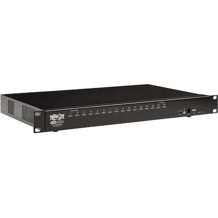 Tripp Lite by Eaton 16-Port HDMI/USB KVM Switch with Audio/Video and USB Peripheral Sharing, 1U Rack-Mount