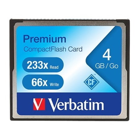 Verbatim 4GB 233X Premium CompactFlash Memory Card