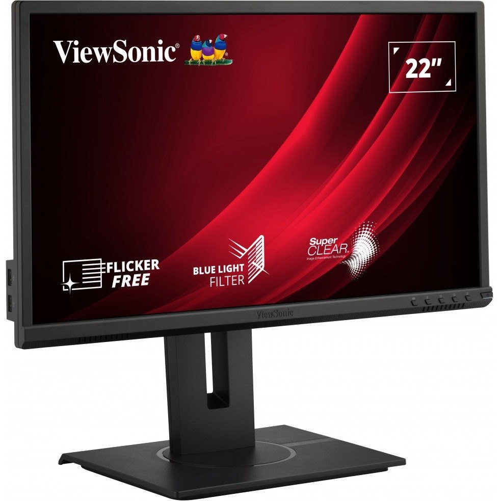 ViewSonic VG2240 22 Inch 1080p Ergonomic Monitor with Integrate USB Hub, HDMI, DisplayPort, VGA Inputs for Home and Office