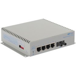 Omnitron Systems OmniConverter Unmanaged Gigabit, SM ST, RJ-45, Ethernet Fiber Switch