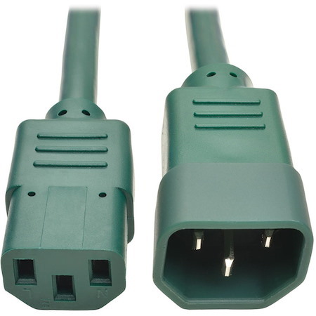 Eaton Tripp Lite Series PDU Power Cord, C13 to C14 - 10A, 250V, 18 AWG, 6 ft. (1.83 m), Green