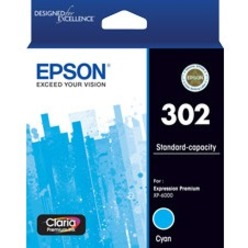 Epson Claria Premium 302 Original Standard Yield Inkjet Ink Cartridge - Cyan - 1 Pack