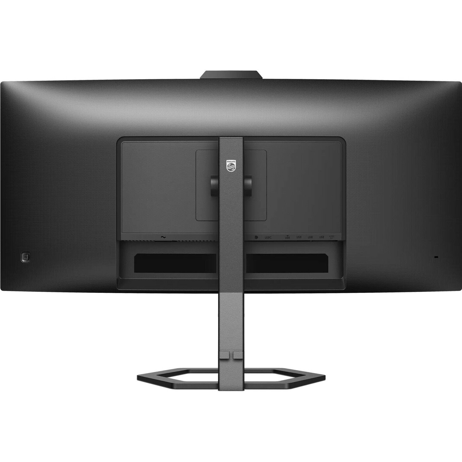 Philips 34E1C5600HE 34" Class Webcam WQHD Curved Screen LCD Monitor - 21:9 - Structured Black