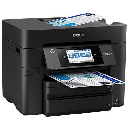 Epson WorkForce Pro WF-4830 Inkjet Multifunction Printer-Color-Copier/Fax/Scanner-4800x2400 dpi Print-Automatic Duplex Print-33000 Pages-500 sheets Input-1200 dpi Optical Scan-Color Fax-Wireless LAN-Epson Connect-Android Printing-Mopria